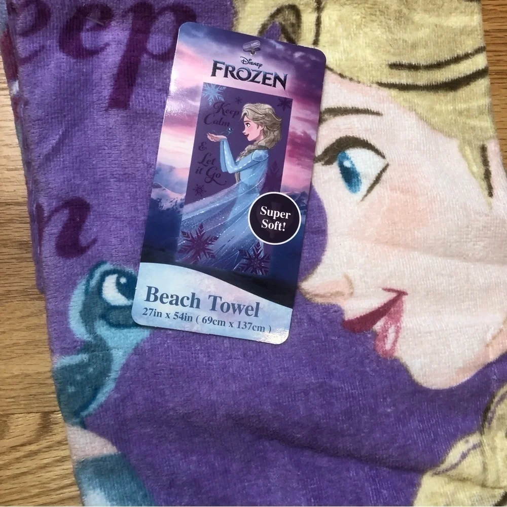Frozen Beach Towel Disney Elsa Blue Purple NEW Super Soft